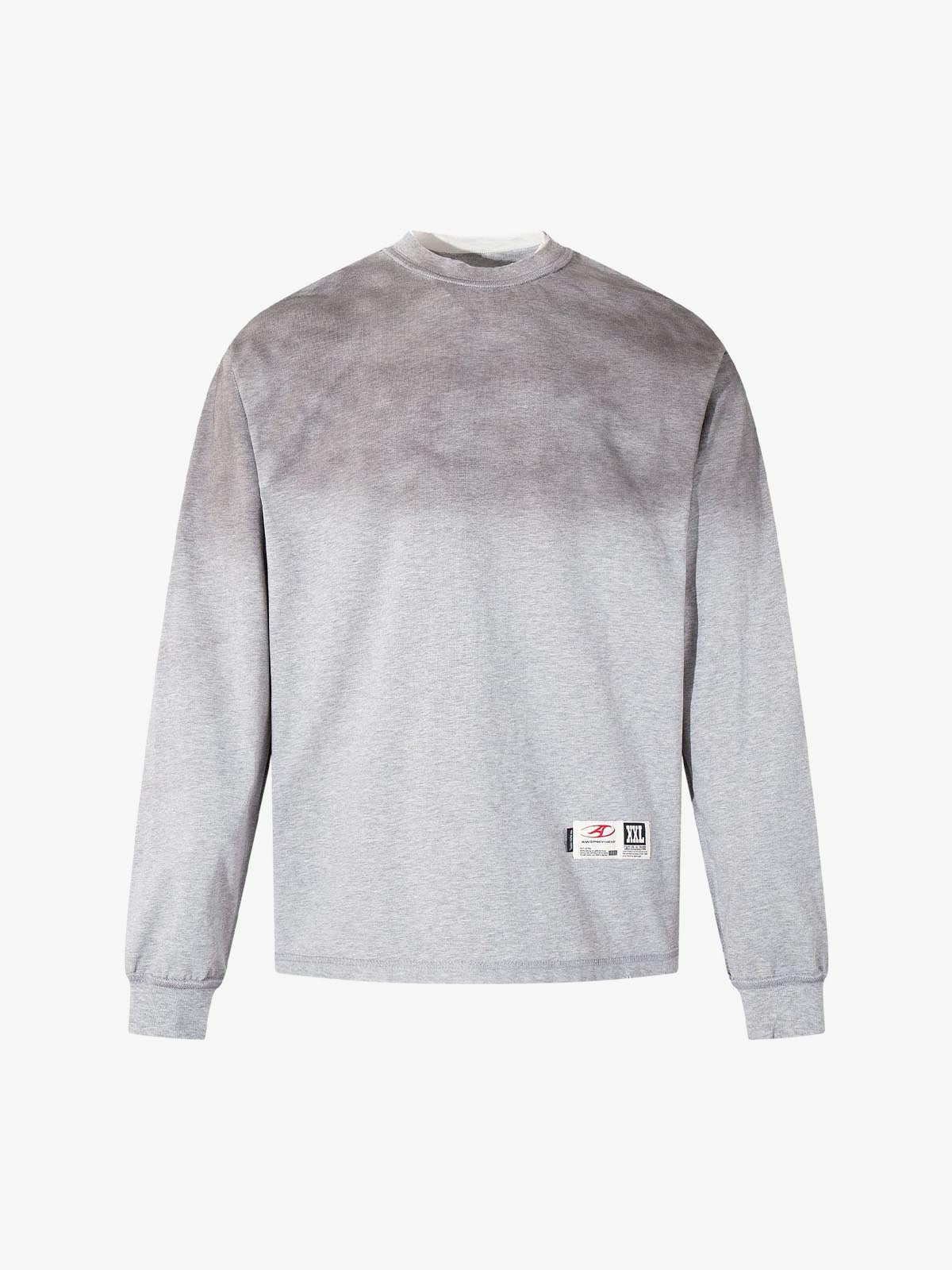 Street Dirty Dyed Washed Long-Sleeved T-Shirt 