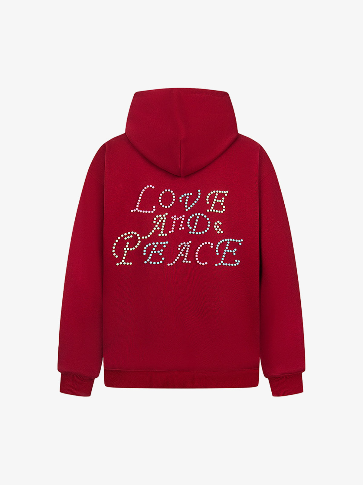 Niche Colorful Beaded Letter Hoodie 