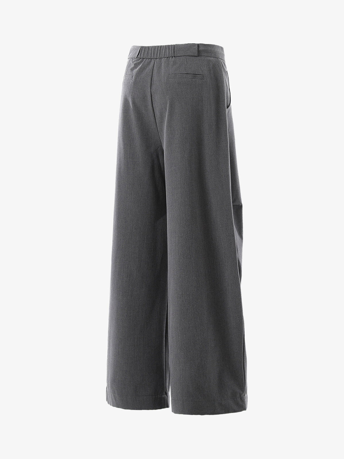 High Street Drawstring Design Pleated Flared Scimitar Pants 