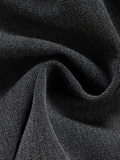 High-Waisted Contrast-Color Patchwork Niche Pants 