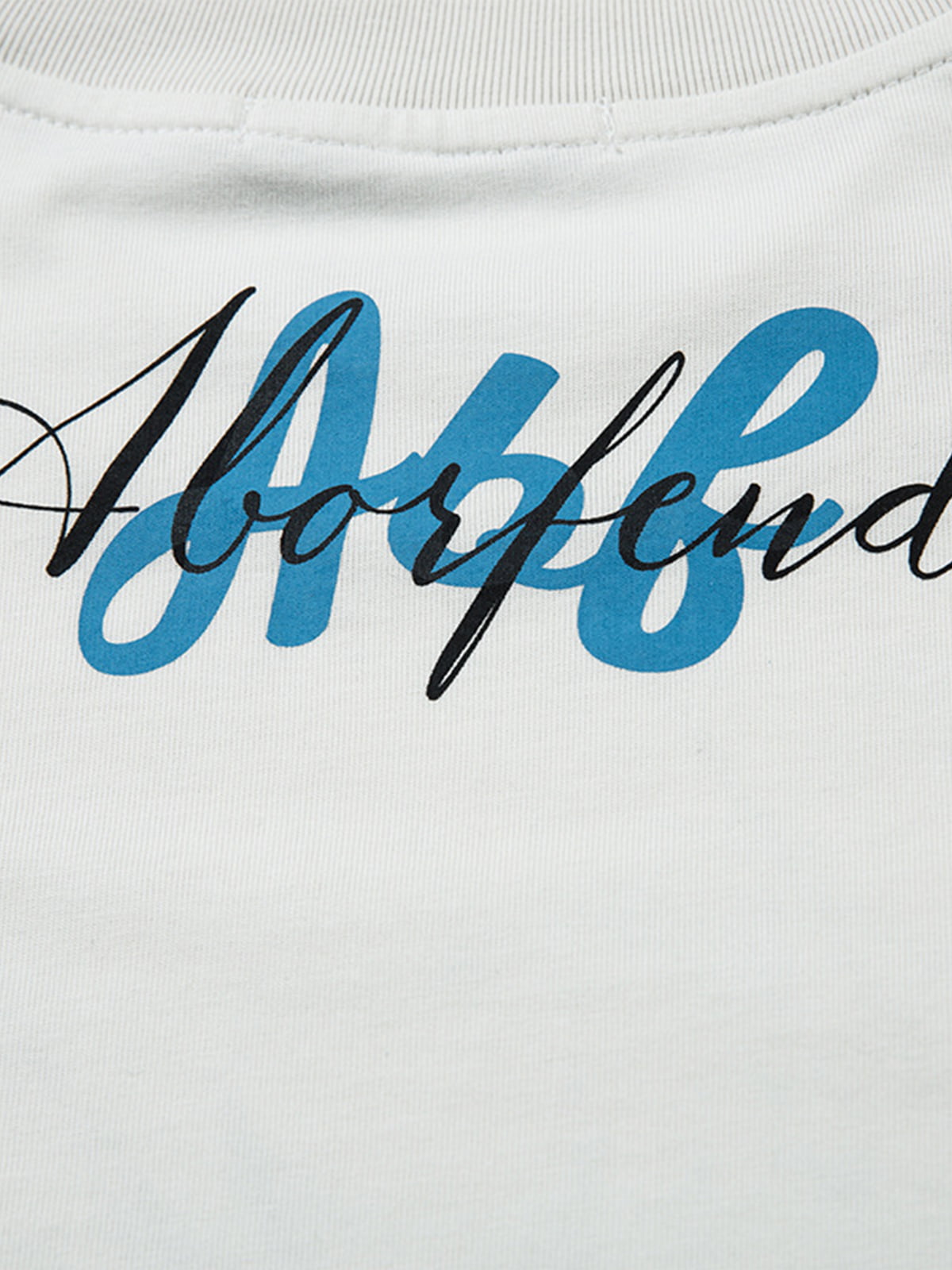 Art Letter Print Stripe Layered Long Sleeve T-Shirt 