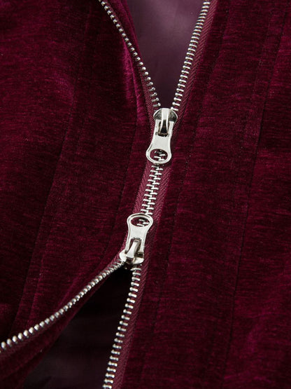 Retro Velvet Luxury Lapel Jacket 