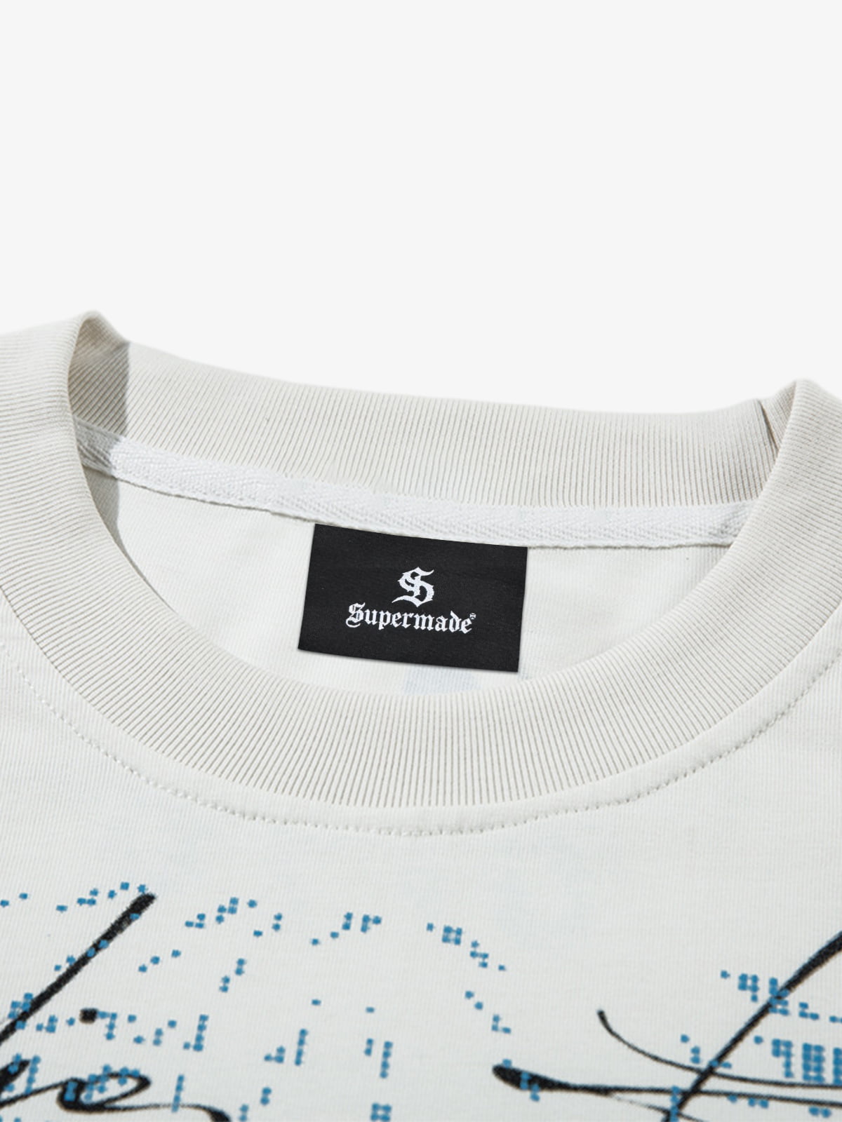 Art Letter Print Stripe Layered Long Sleeve T-Shirt 