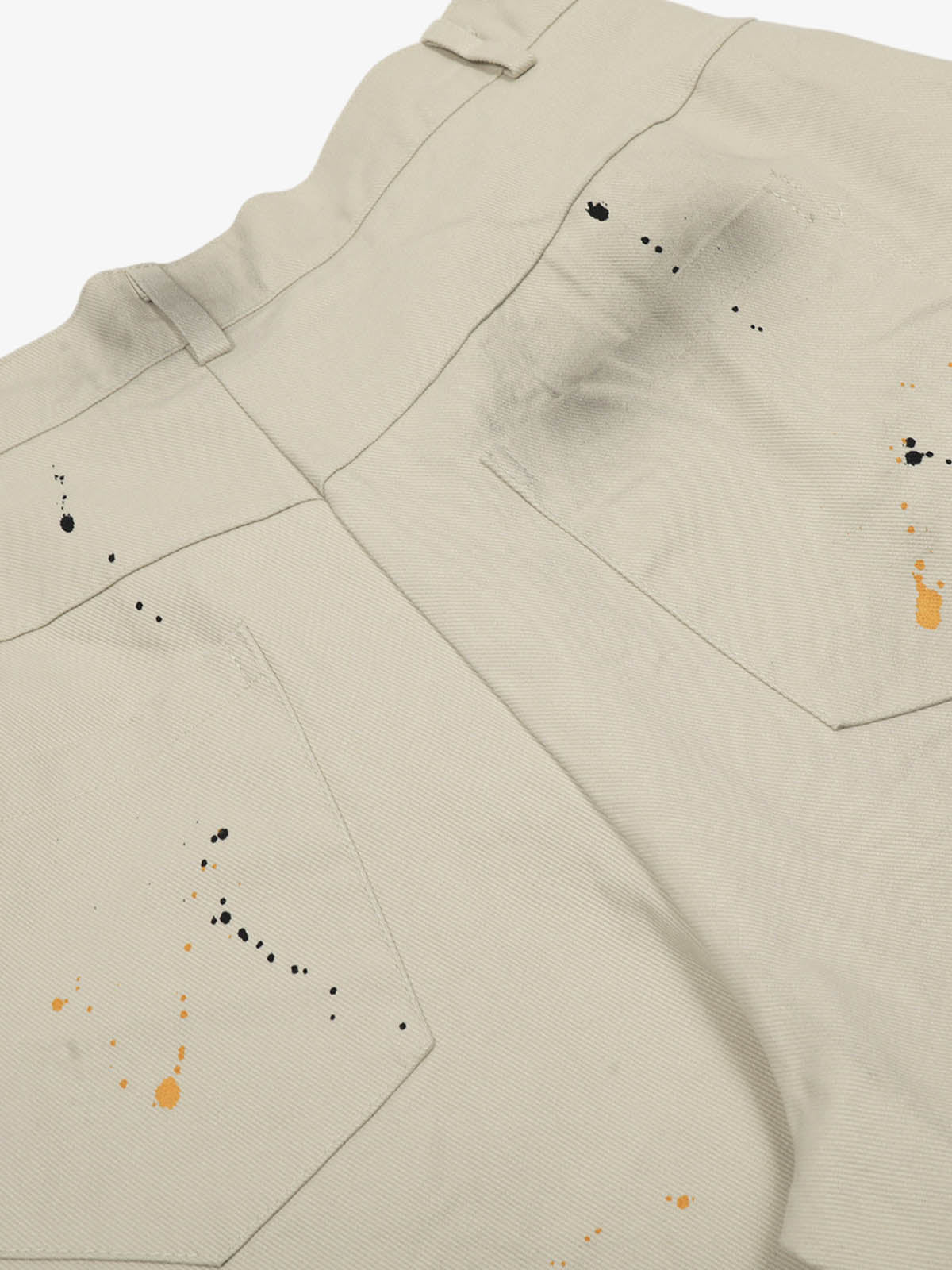 Retro Inkjet Dirty Dyed Barrel Pants 