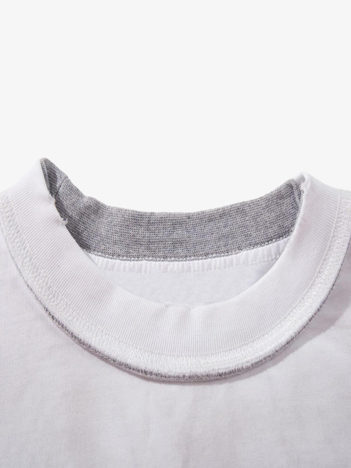 Street Dirty Dyed Washed Long-Sleeved T-Shirt 