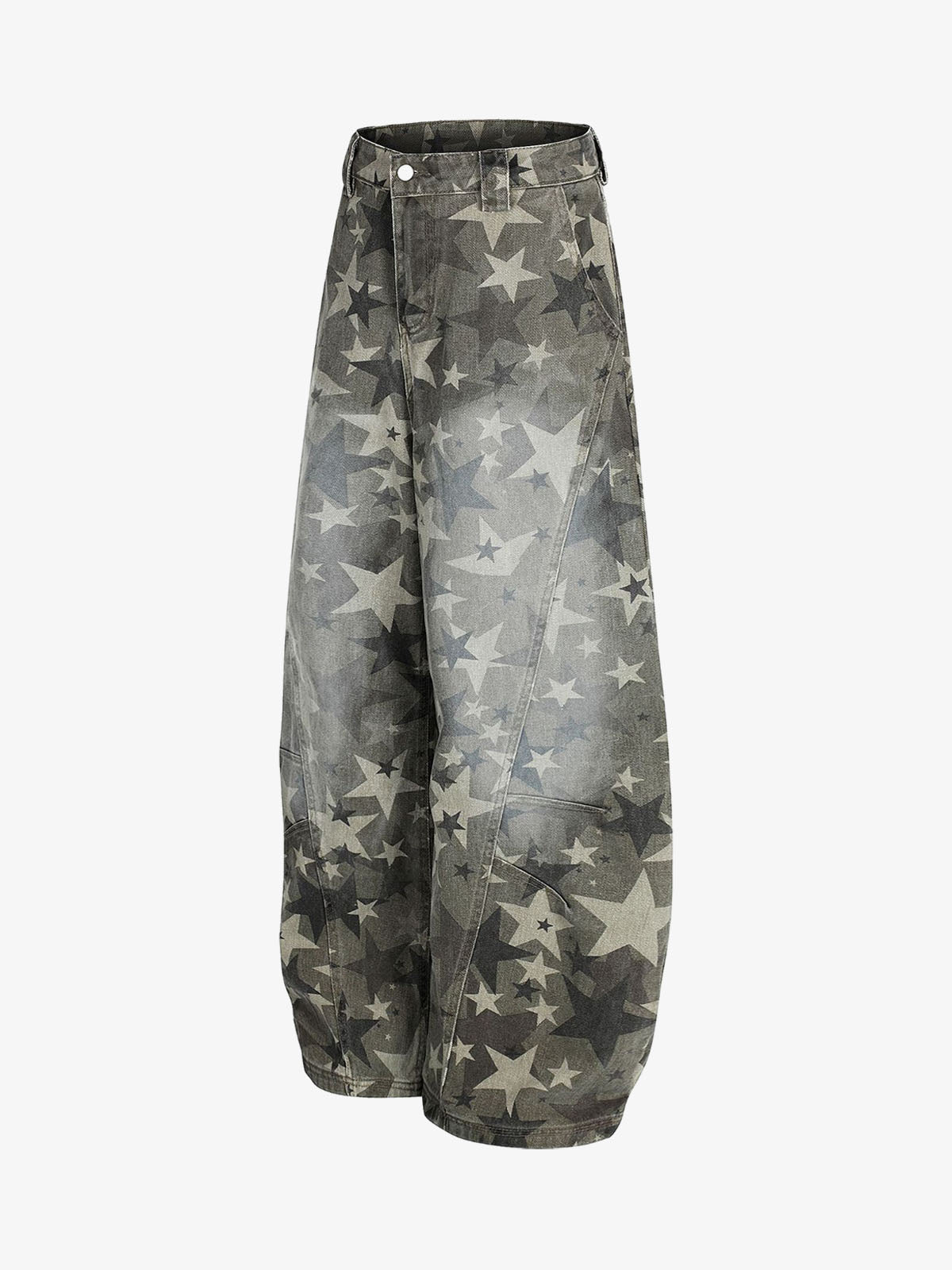 Camouflage Machete RO Star Wide-Leg Jeans 
