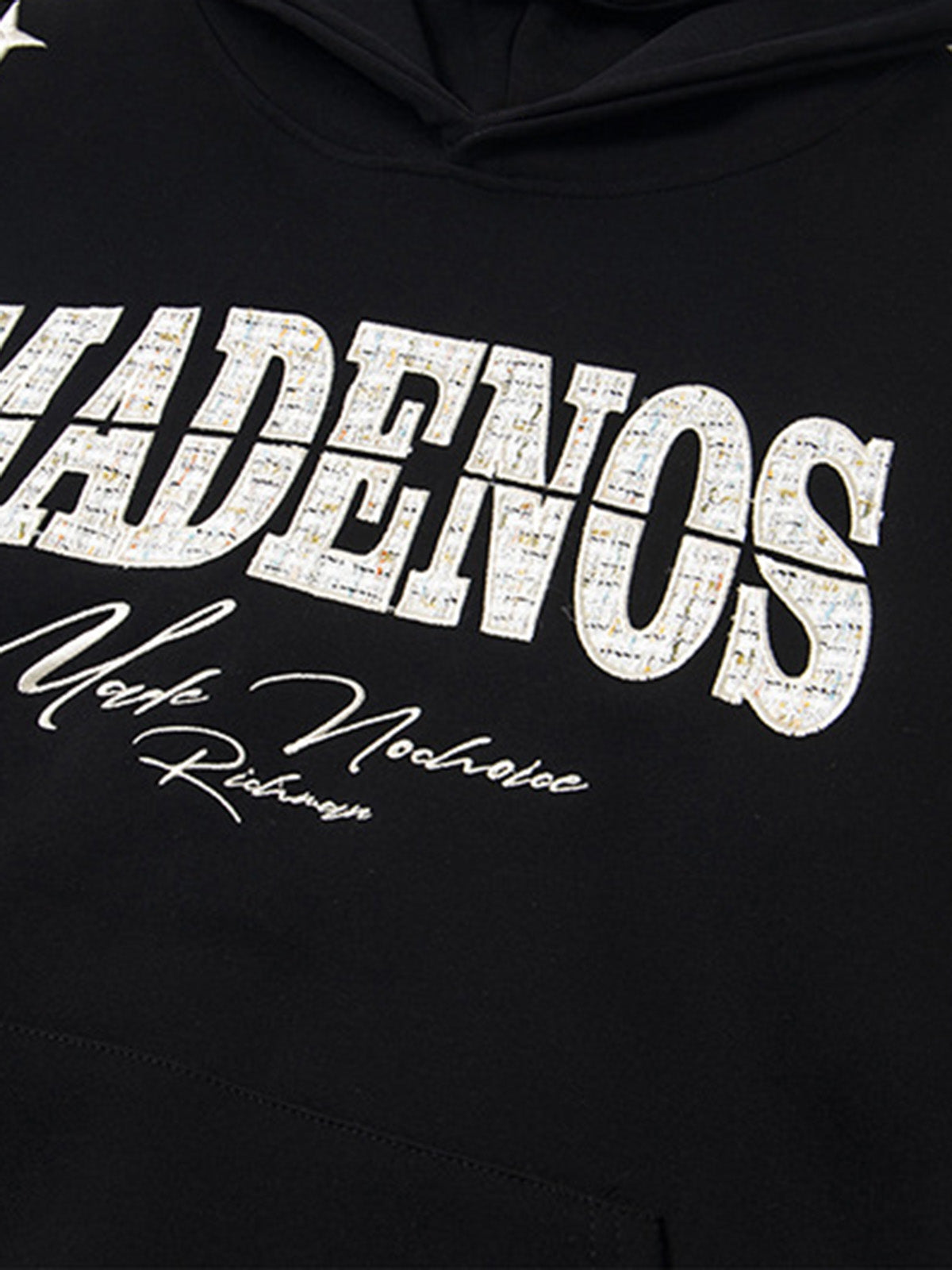 Stylish Hooded Sweatshirt with Embellished Lettering for Men and Women - Perfect for Casual Wear 