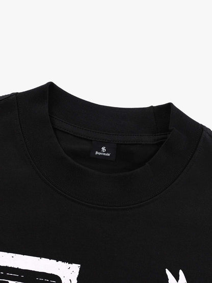 Hip-Hop Dark Punk Graphic Long-Sleeved T-Shirt 