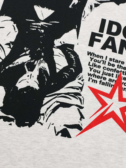 Hip-Hop Dark Punk Graphic Long-Sleeved T-Shirt 