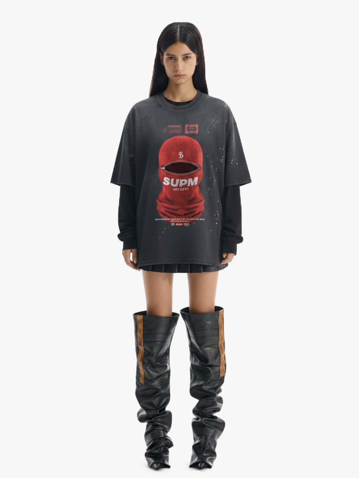 Red Balaclava Graphic T-Shirt