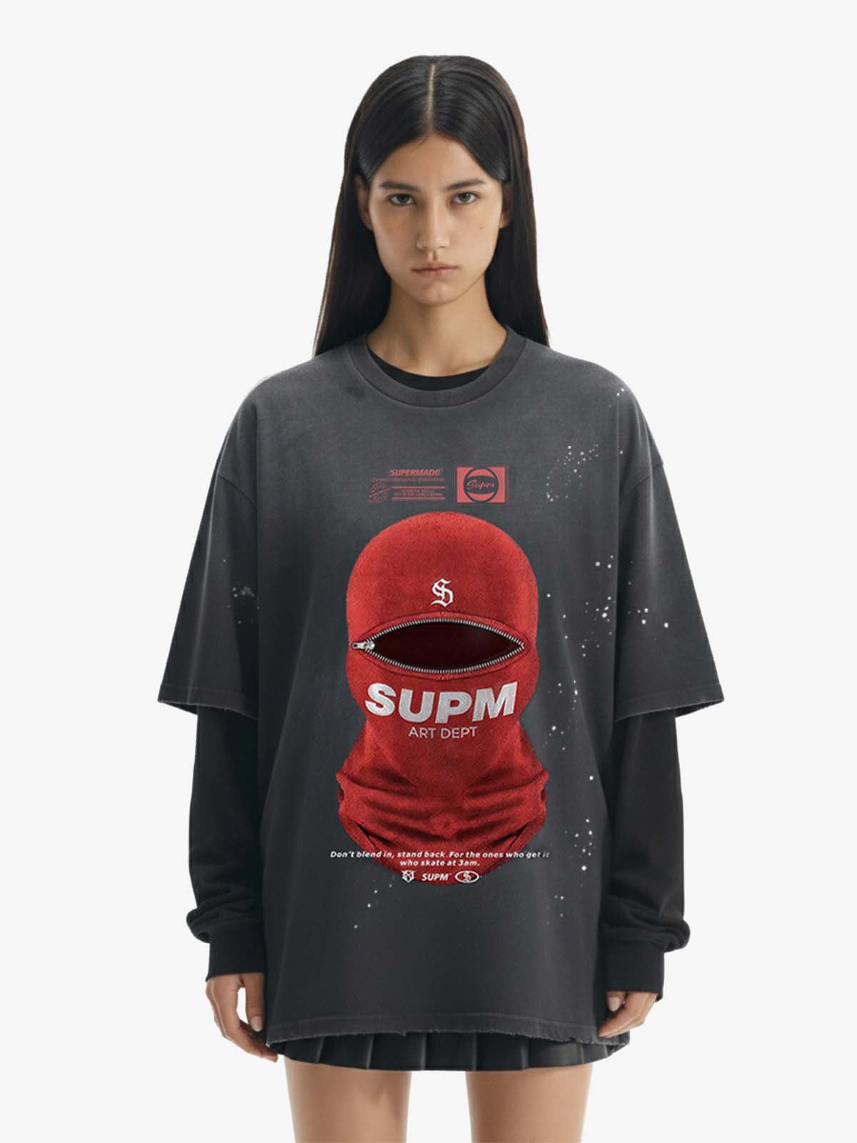 Red Balaclava Graphic T-Shirt