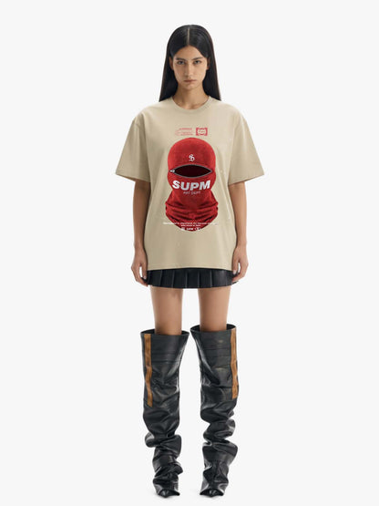 Red Balaclava Graphic T-Shirt