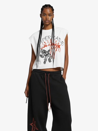 Fun Graphic Print Boxy Silhouette T-Shirt