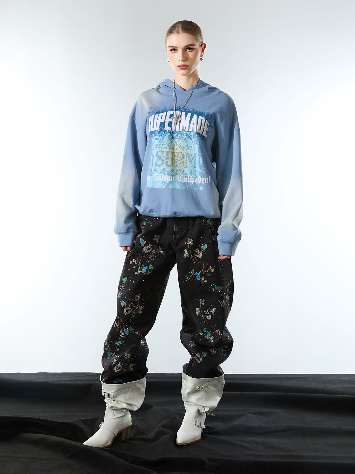 SUPM Dark Ombre Cathedral Hoodie