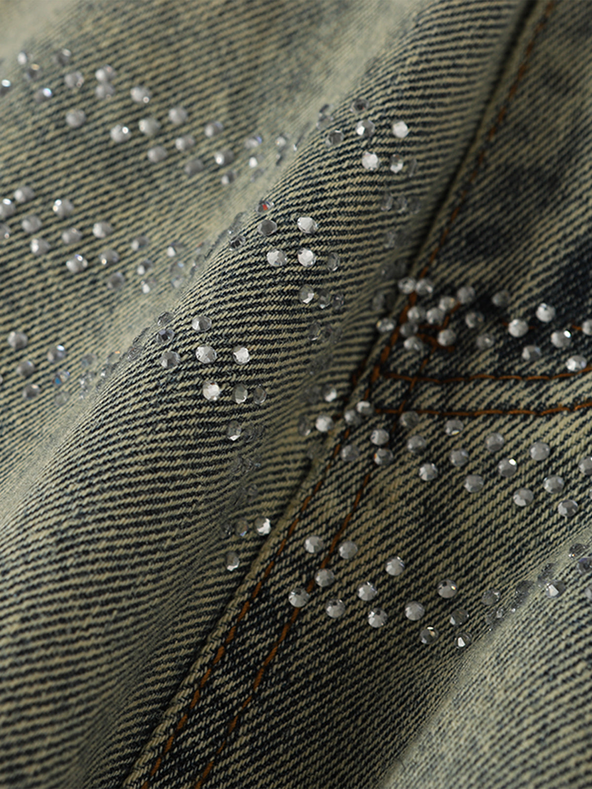 Wide-Leg Denim Trousers with Stylish Embellishments 