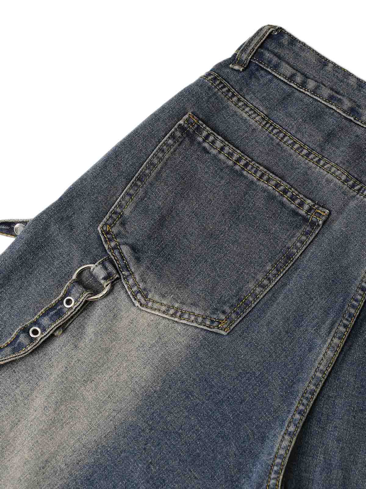 Thesupermade Washed Distressed Baggy Jeans - 2233 