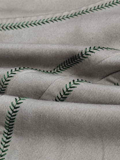 Stylish Wide-Leg Trousers with Unique Embroidered Design for Women 