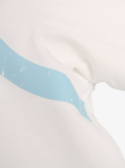 Cotton Oversized Graphic T-Shirt with Vintage Print and Patch Design 