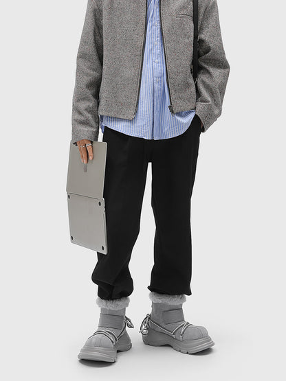 White Low-top Sneakers with Perforated Design for Casual Wear 