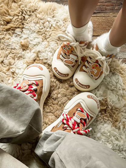 Stylish Platform Sneakers with Heart Design for Everyday Wear 