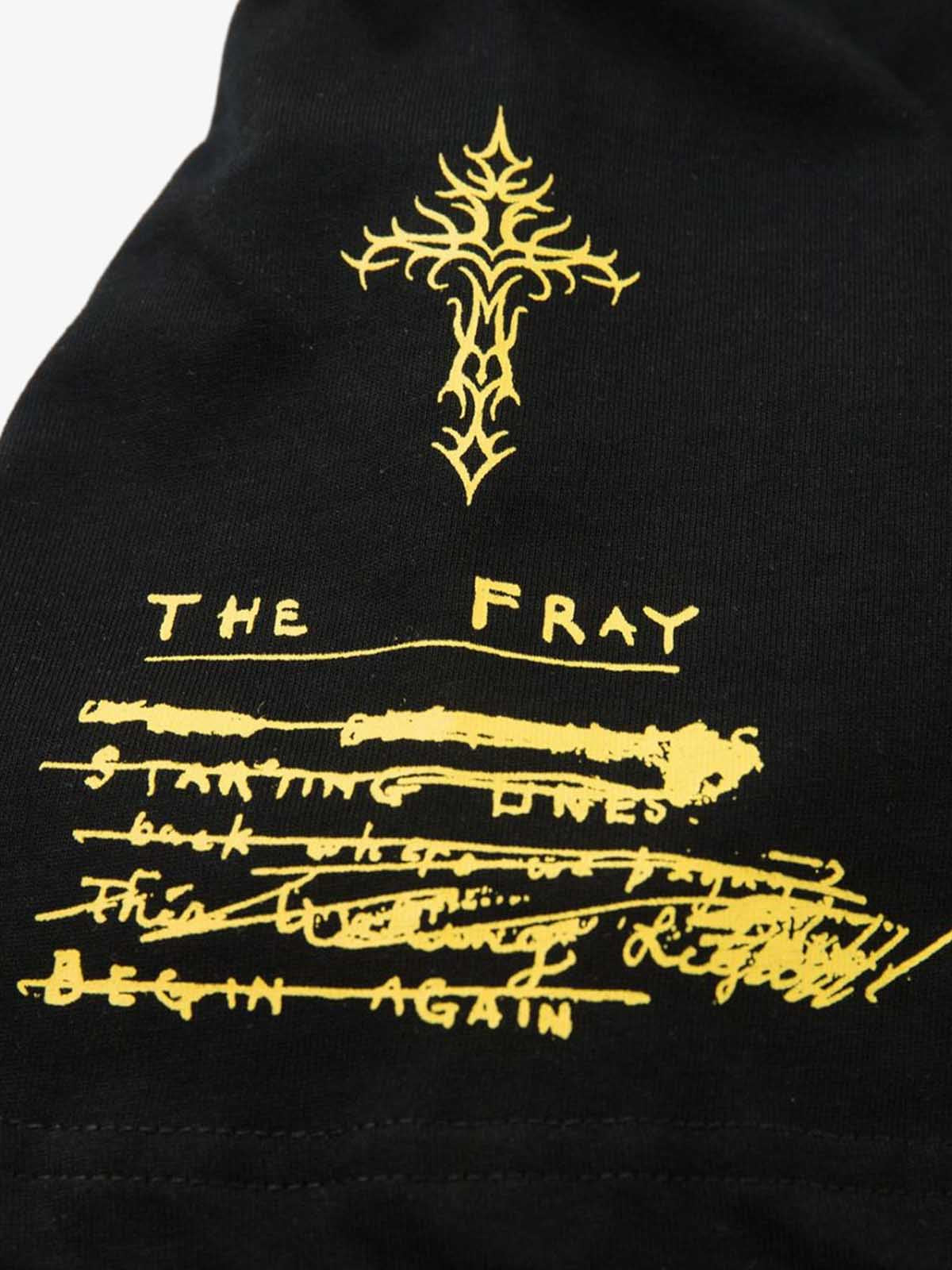 Thesupermade Hip-Hop Punk Faux Two-Piece Long-Sleeved T-Shirt 