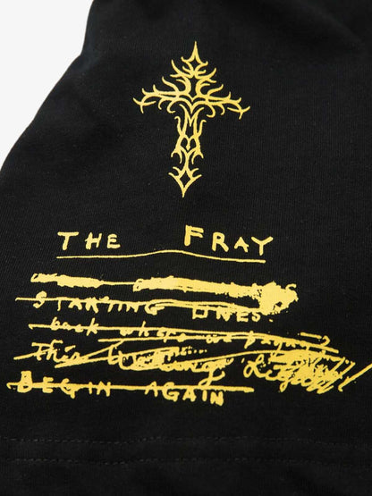 Thesupermade Hip-Hop Punk Faux Two-Piece Long-Sleeved T-Shirt 