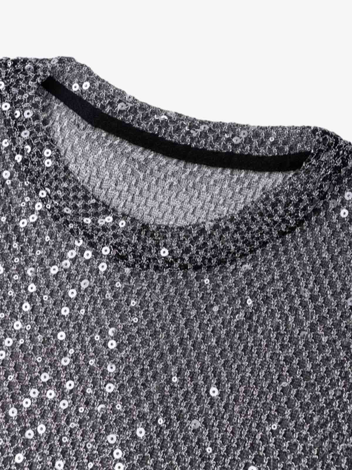 Glitter Niche See-through Mesh T-shirt 