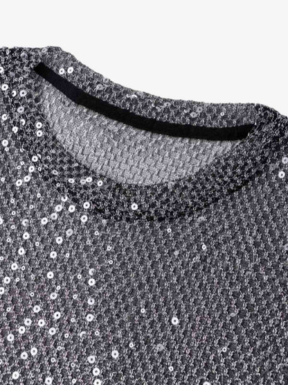 Glitter Niche See-through Mesh T-shirt 