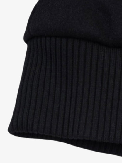 Cotton Blend 80 Number Baseball Jacket Men's Casual Sporty Varsity Coat with Ribbed Cuffs and Hem 