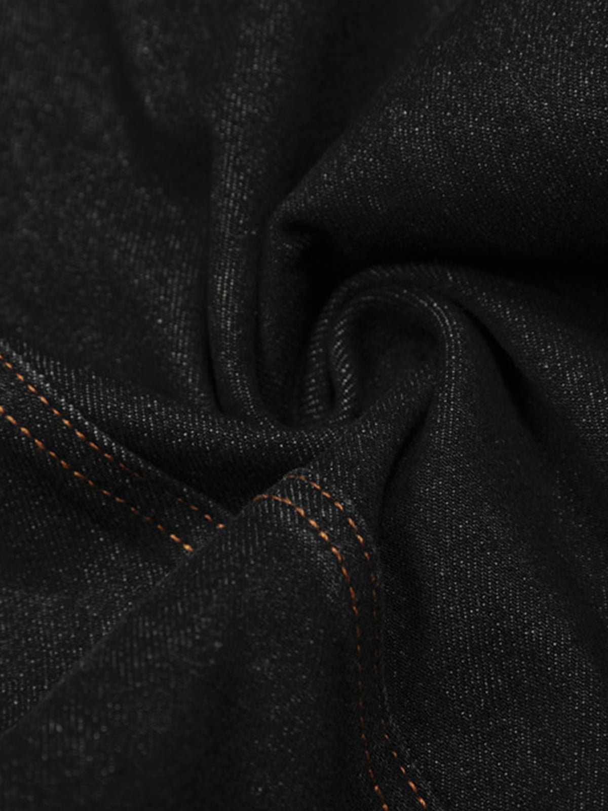 Wide-Leg Denim Trousers with Distressed Pockets and Functional Design 