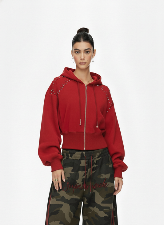 Pearl Design Cropped Jacket