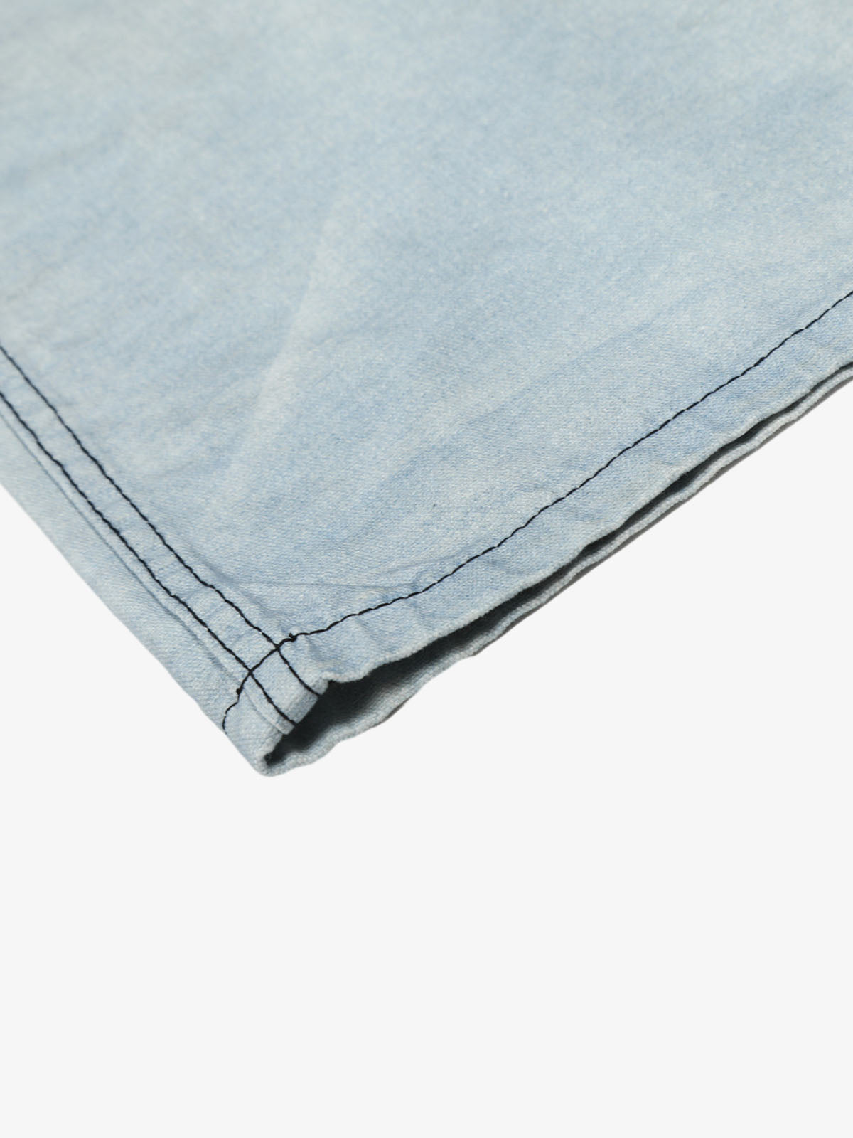 High-Waisted Wide-Leg Denim Pants with Asymmetrical Wrap Design 