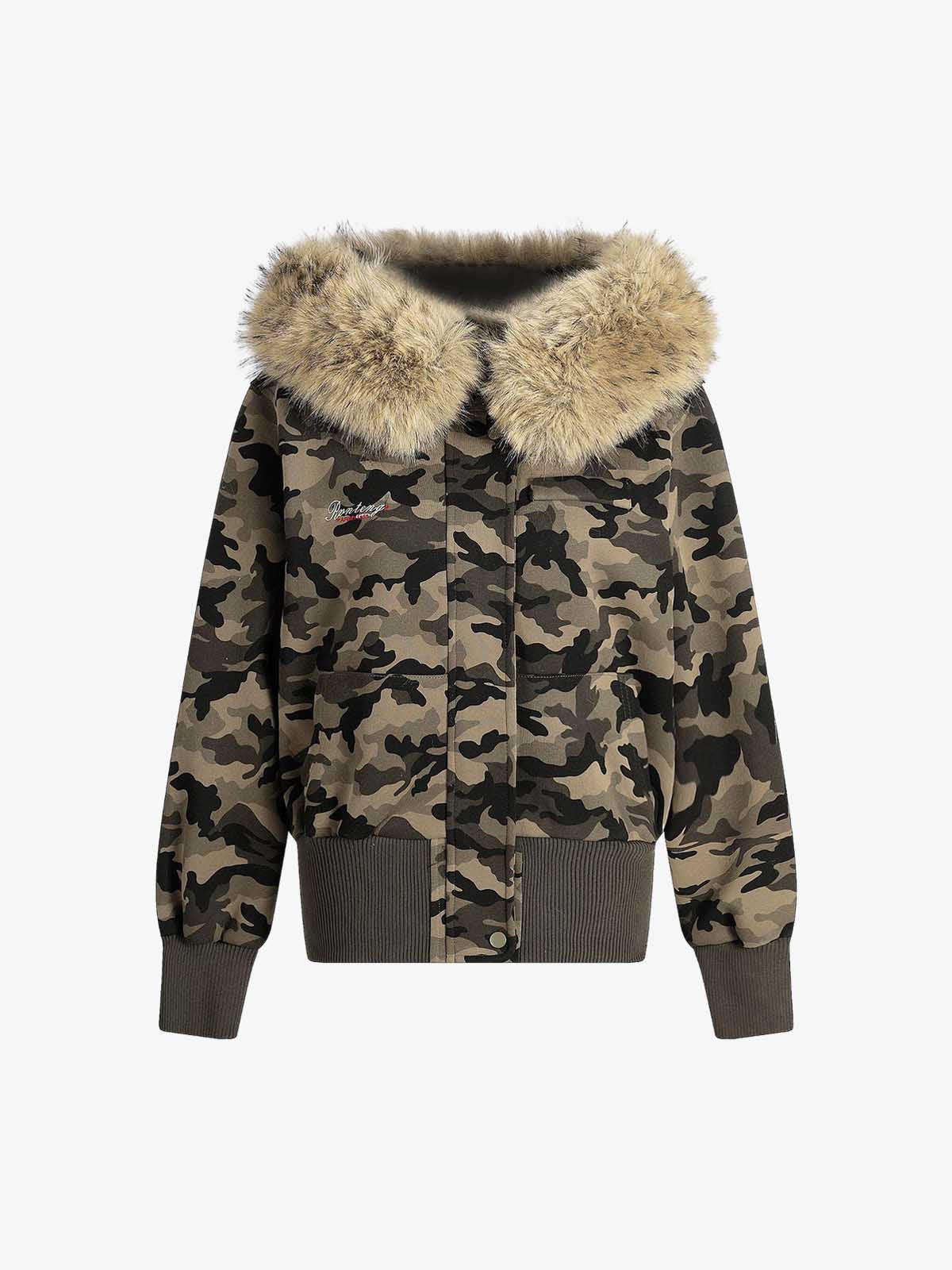 Camouflage Print Quilted Jacket for Men - Stylish and Versatile Winter Outerwear 
