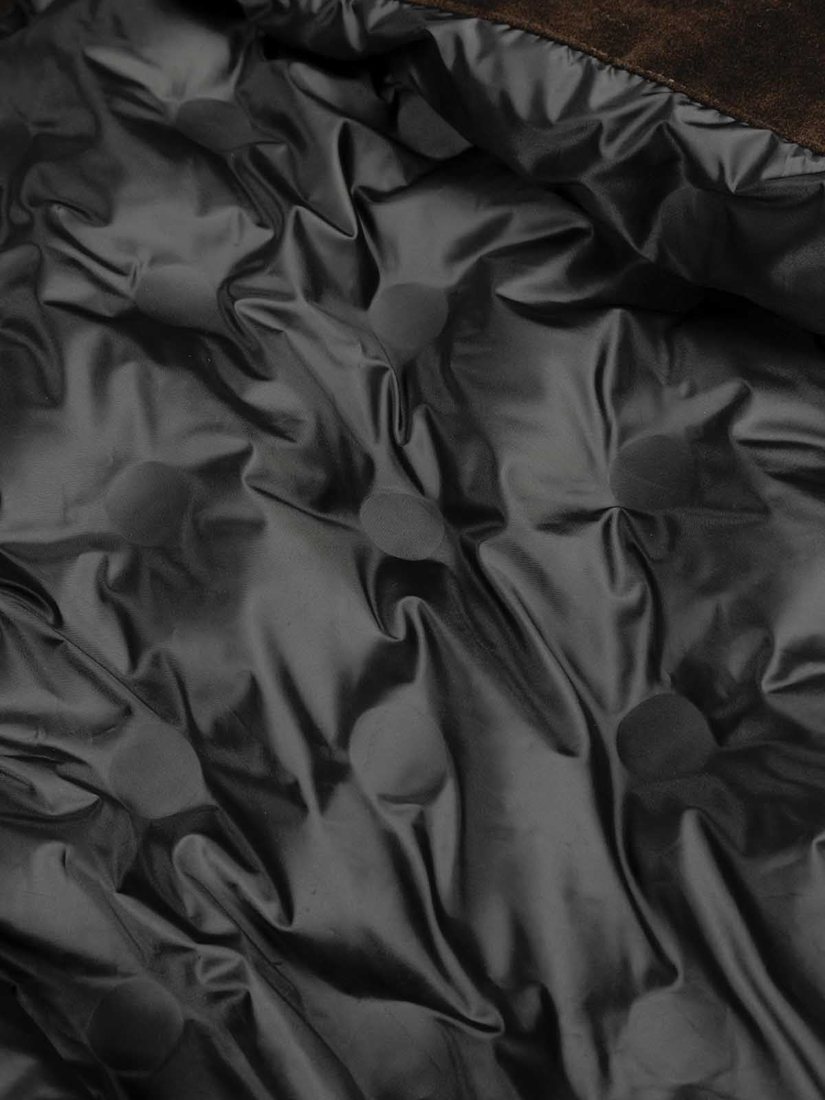 Vintage Suede Embroidered Toggle-Buckle Stand Collar Down Jacket