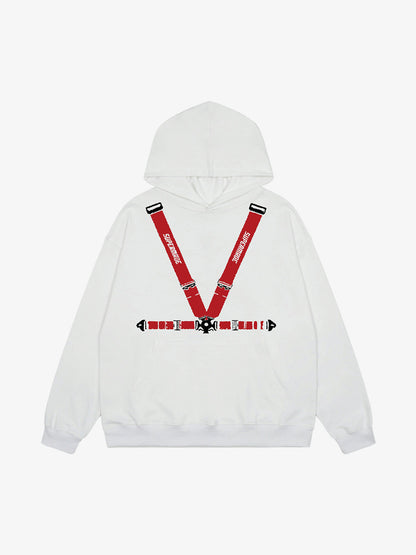 Racing seat belt Design Hoodie 