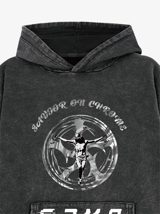 SAVIOR ON CHROME Graphic Hoodie 