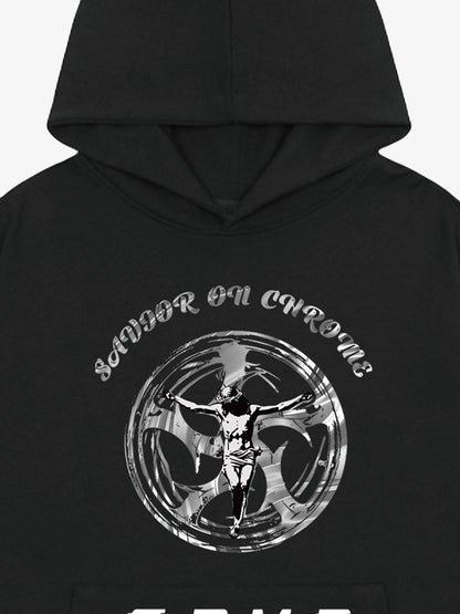 SAVIOR ON CHROME Graphic Hoodie 