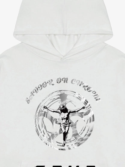 SAVIOR ON CHROME Graphic Hoodie 