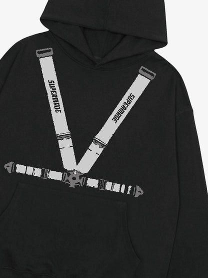 Racing seat belt Design Hoodie 