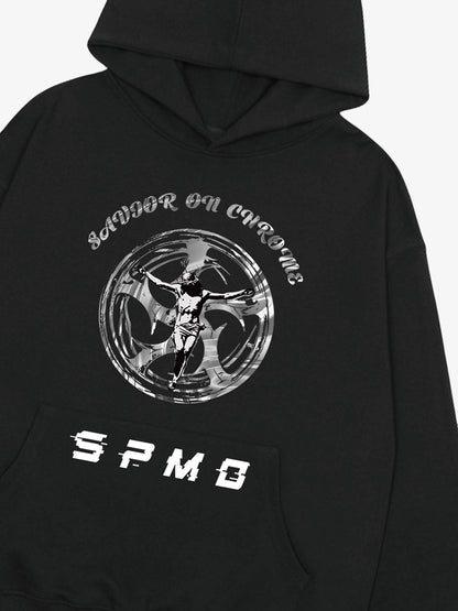 SAVIOR ON CHROME Graphic Hoodie 