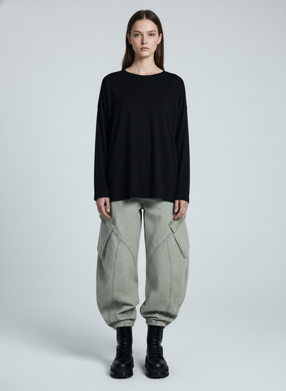 Patchwork Multi-Pocket Workwear Casual Machete Pants