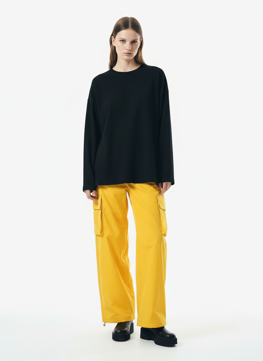 Vintage Drawstring Draped Embroidered Wide Leg Pants