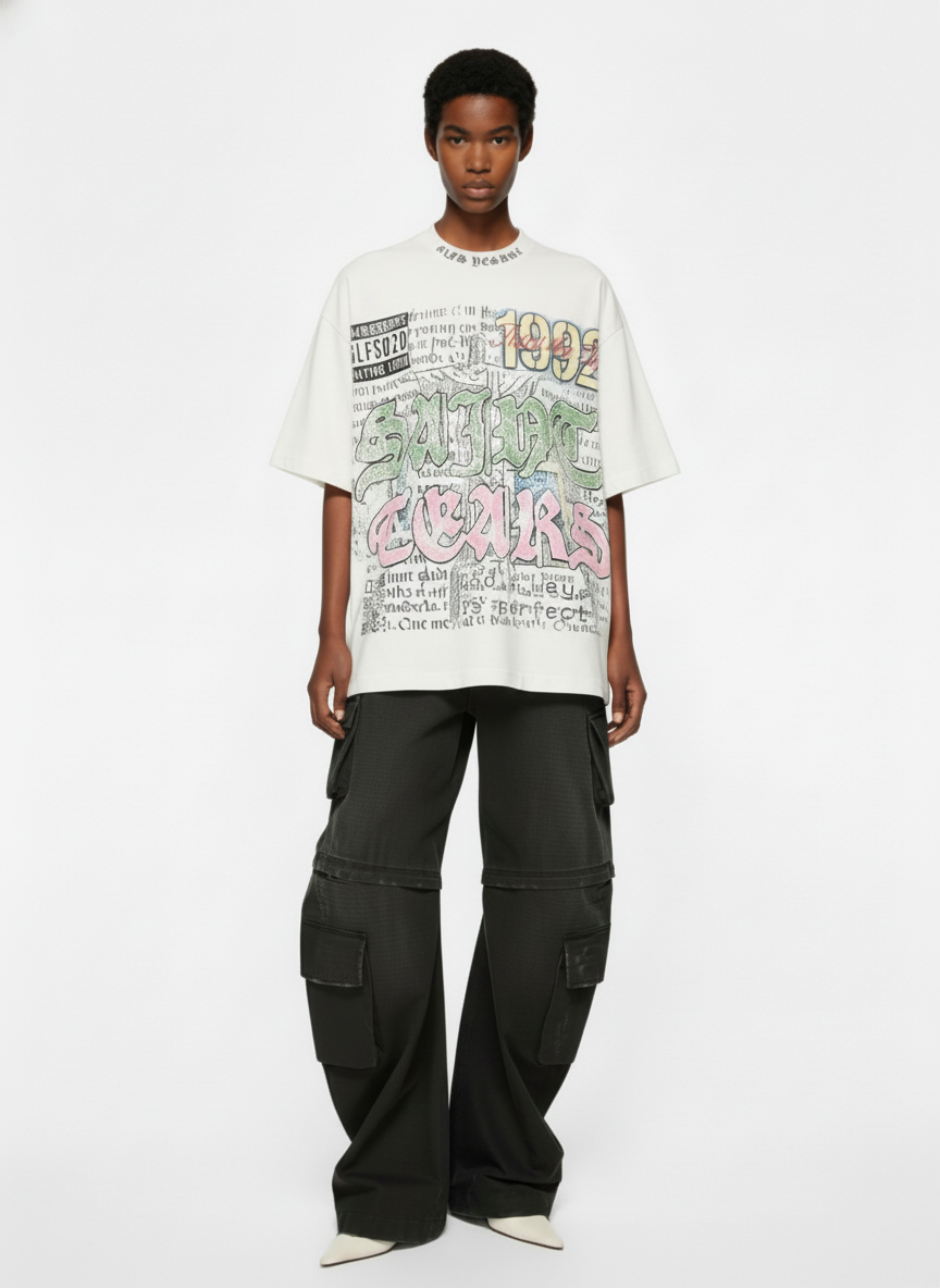Jersey Knit Street 1992 Graphic T-Shirt - 2438