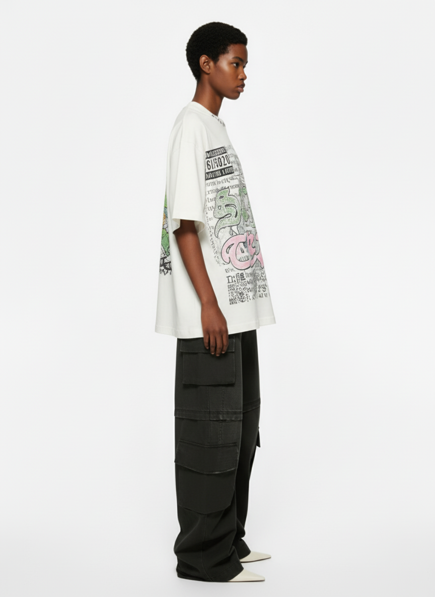 Jersey Knit Street 1992 Graphic T-Shirt - 2438