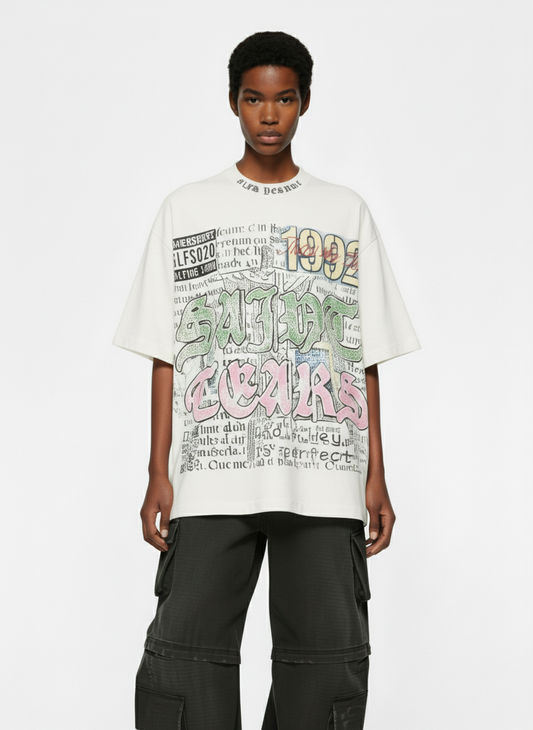 Jersey Knit Street 1992 Graphic T-Shirt - 2438