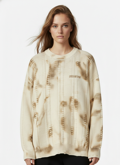 Thesupermade Tie-Dye Wasteland Style Sweater - 2187