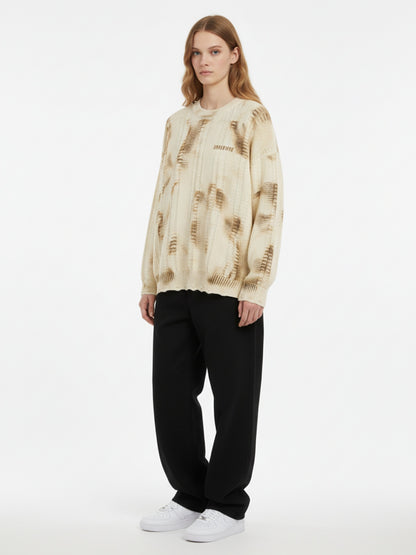 Thesupermade Tie-Dye Wasteland Style Sweater - 2187