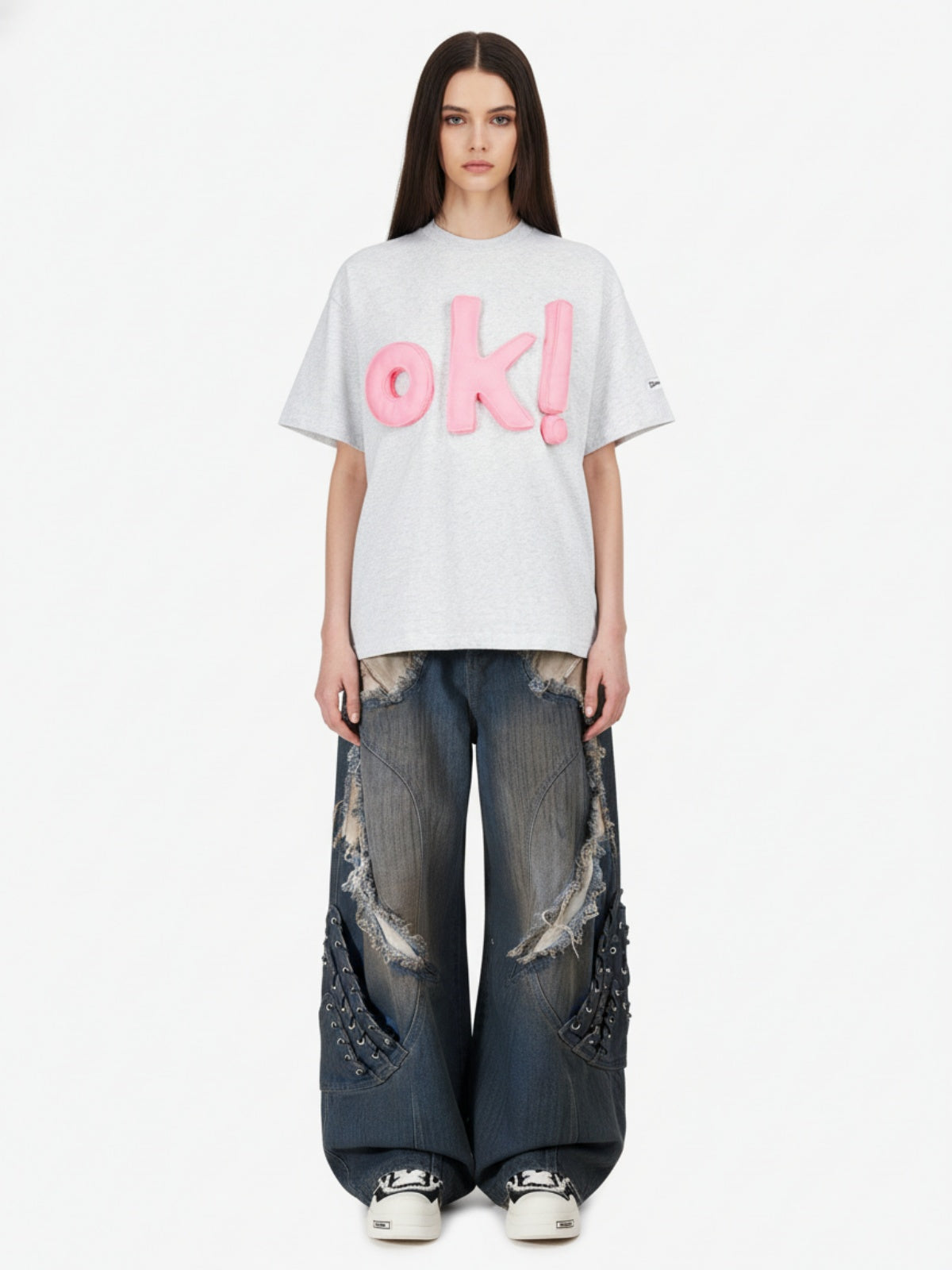 Fun "OK!" Graphic T-Shirt
