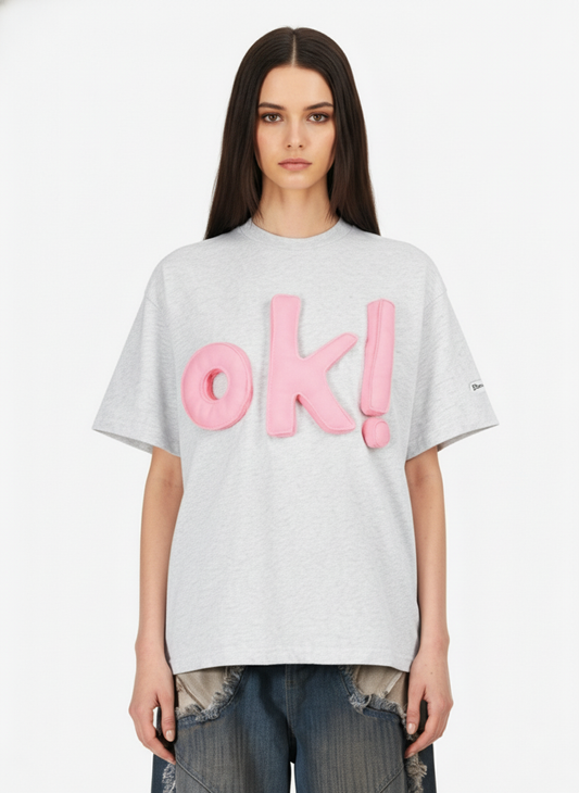 Fun "OK!" Graphic T-Shirt