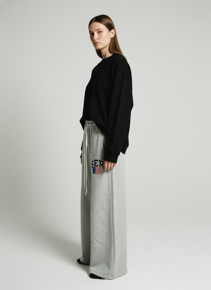 Vintage Paratrooper Layered Look Sweatpants